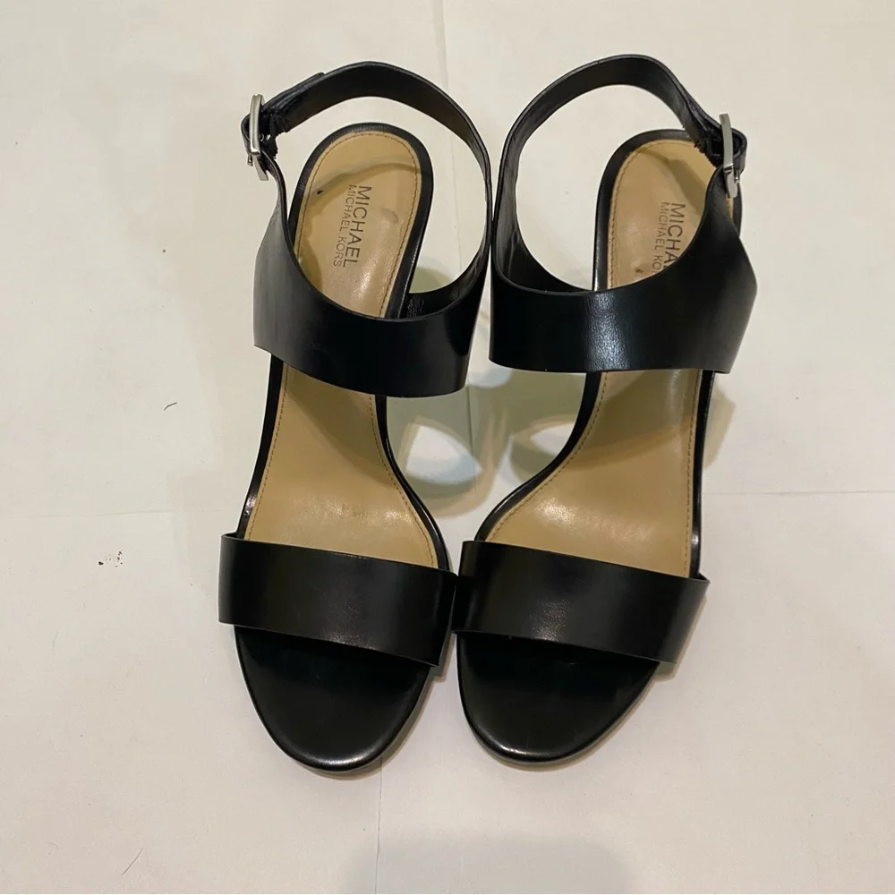 Michael Kors Black Strappy Heels